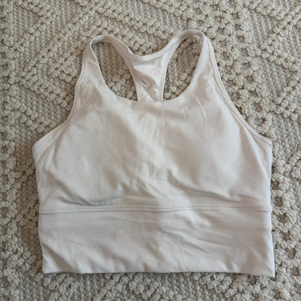 Stori White Sports Bra